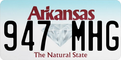 AR license plate 947MHG