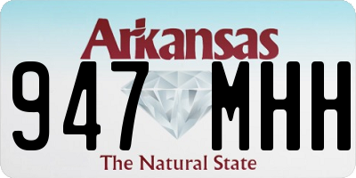 AR license plate 947MHH