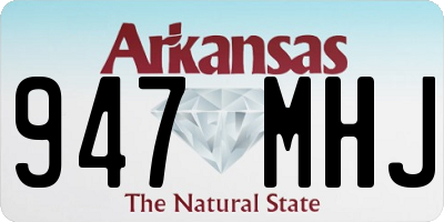 AR license plate 947MHJ