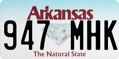 AR license plate 947MHK