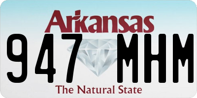 AR license plate 947MHM