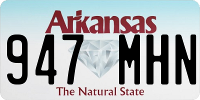 AR license plate 947MHN