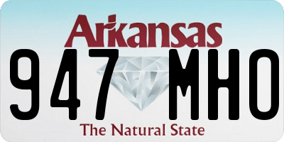 AR license plate 947MHO
