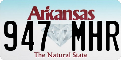 AR license plate 947MHR