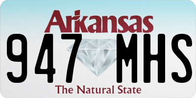 AR license plate 947MHS
