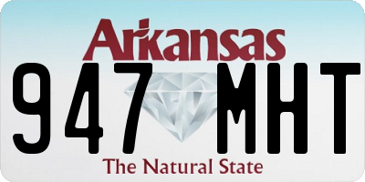 AR license plate 947MHT