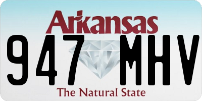 AR license plate 947MHV