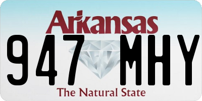 AR license plate 947MHY