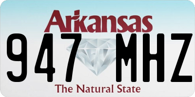 AR license plate 947MHZ
