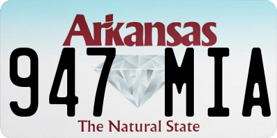 AR license plate 947MIA