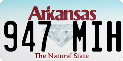 AR license plate 947MIH