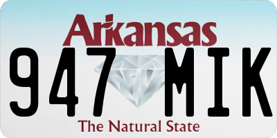 AR license plate 947MIK
