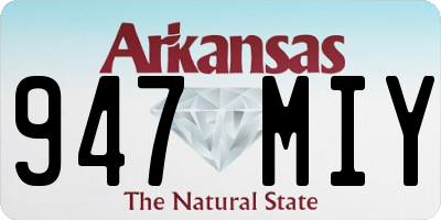 AR license plate 947MIY