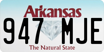 AR license plate 947MJE