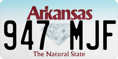 AR license plate 947MJF