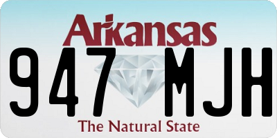 AR license plate 947MJH