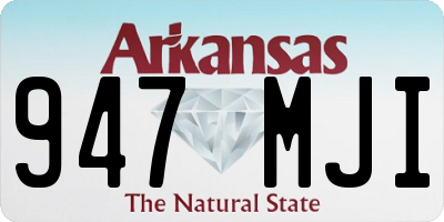 AR license plate 947MJI