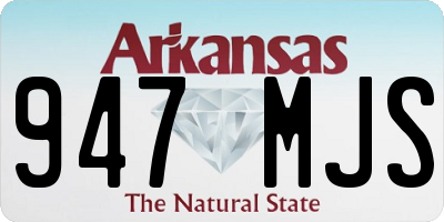 AR license plate 947MJS