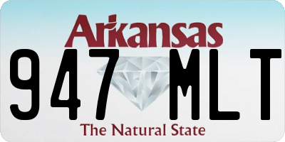 AR license plate 947MLT