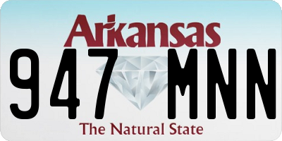 AR license plate 947MNN