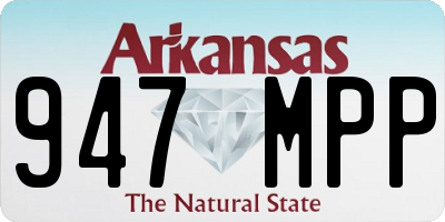 AR license plate 947MPP