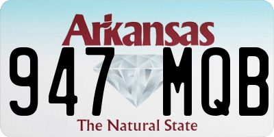 AR license plate 947MQB