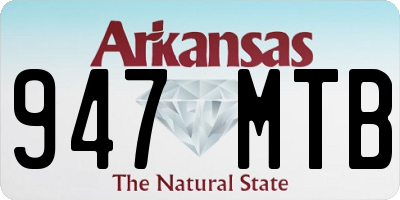 AR license plate 947MTB
