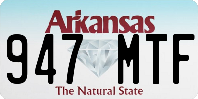 AR license plate 947MTF