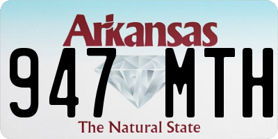 AR license plate 947MTH