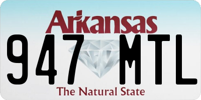 AR license plate 947MTL