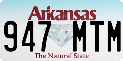 AR license plate 947MTM