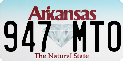 AR license plate 947MTO