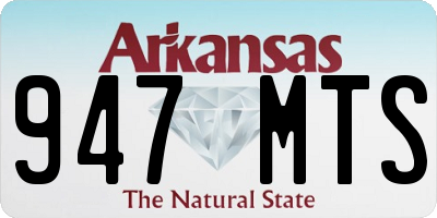 AR license plate 947MTS