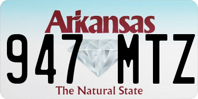 AR license plate 947MTZ