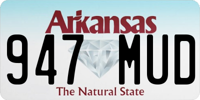 AR license plate 947MUD