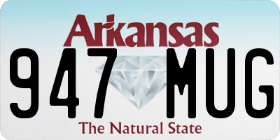 AR license plate 947MUG