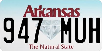 AR license plate 947MUH