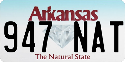 AR license plate 947NAT