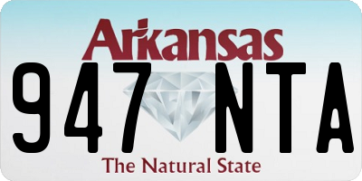 AR license plate 947NTA