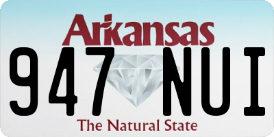 AR license plate 947NUI