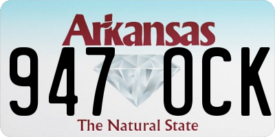 AR license plate 947OCK