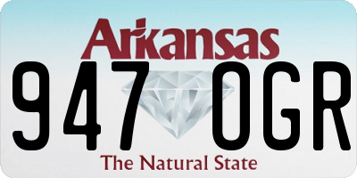 AR license plate 947OGR