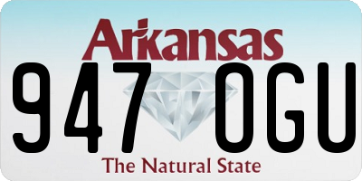 AR license plate 947OGU