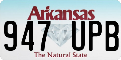 AR license plate 947UPB