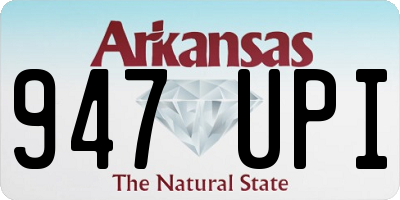 AR license plate 947UPI