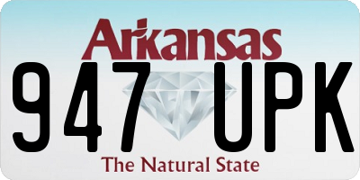 AR license plate 947UPK