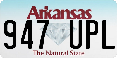 AR license plate 947UPL