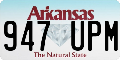 AR license plate 947UPM