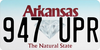 AR license plate 947UPR