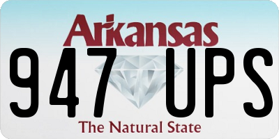 AR license plate 947UPS
